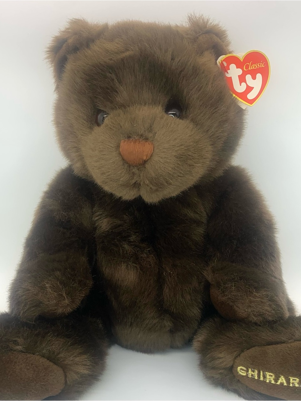 Ty Classics Cocoa The Bear Retired Vintage Ghiradelli Exclusive Brown Teddy